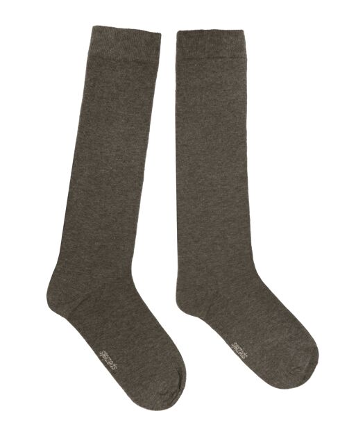 Knee Socks for Women >>Mottled Bark<<