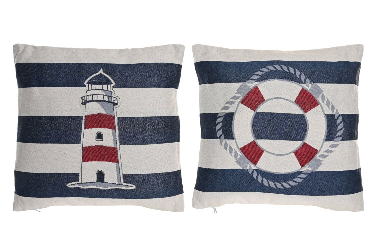 CUSCINO COTONE POLIESTERE 45X10X45 SAILOR 2 ASSORTIMENTI. TX203859