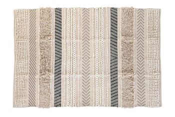 TAPIS COTON 180X120X1 1600 GR BEIGE TX204340 1