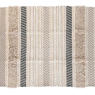 ALFOMBRA ALGODON 180X120X1 1600 GR BEIGE TX204340