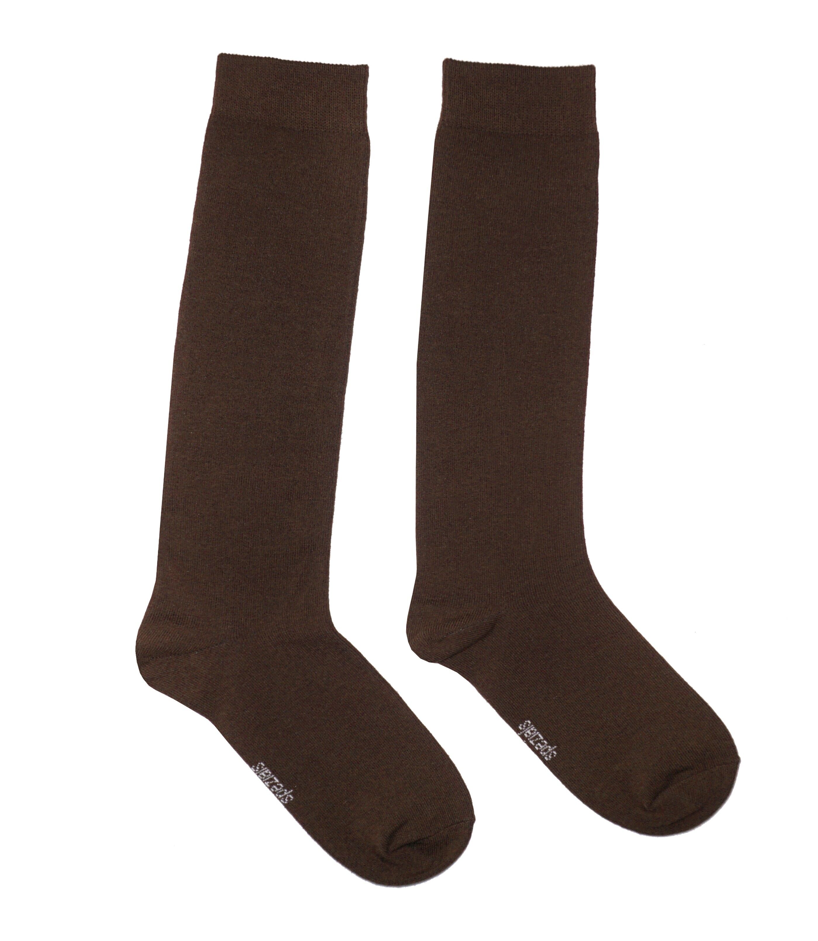 Calzini al ginocchio per donna >>Cioccolato<<
