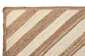 TAPIS COTON JUTE 120X180X1 2300 NATUREL TX204395 2