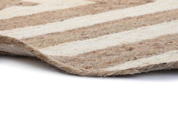 TAPIS JUTE COTON 150X150X1 2300 G/M2 NATUREL TX204399 4