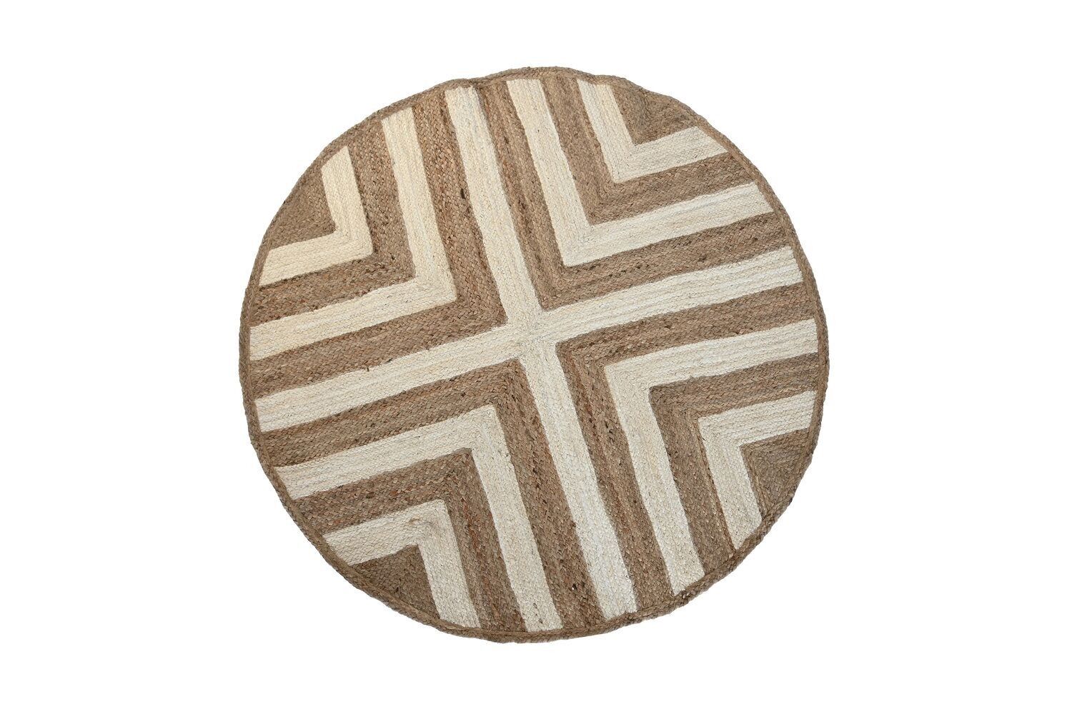 TAPPETO IN COTONE JUTA 150X150X1 2300 G/M2 NATURALE TX204399