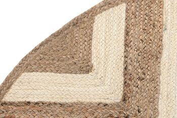 TAPIS COTON JUTE 150X150X1 2300 GSM NATUREL TX204399 2