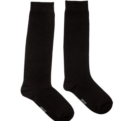 Calzini al ginocchio per donna >>Nero<<
