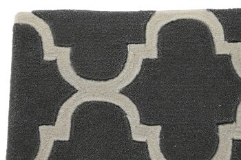 TAPIS POLYESTER 60X90X2 1800 G/M2 ETHNIQUE GRIS TX204768 2