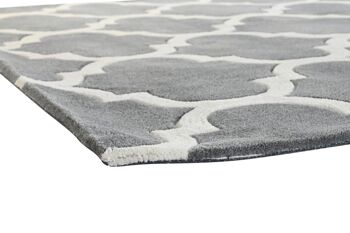 TAPIS POLYESTER 160X230X2 1800 G/M² ETHNIQUE GRIS TX204770 4