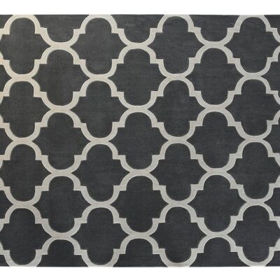 POLYESTER CARPET 160X230X2 1800 GSM ETHNIC GRAY TX204770