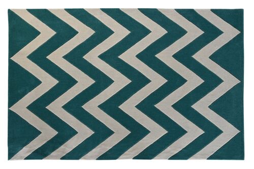 ALFOMBRA POLIESTER 120X180X2 1800 GSM ZIGZAG TX204772