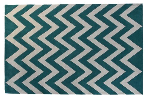 ALFOMBRA POLIESTER 160X230X2 1800 GSM ZIGZAG TX204773