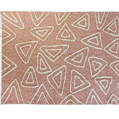 COTTON CARPET 160X230X1 1300 GSM EMBROIDERED FRINGES TX205265