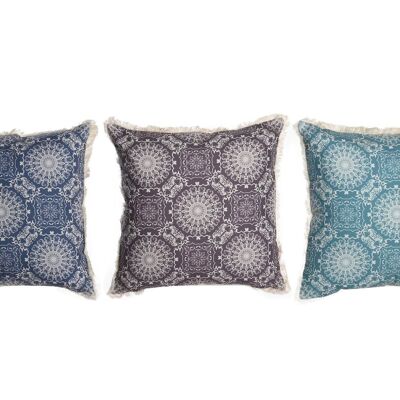 POLYESTER CUSHION 45X15X45 450 GR, 3 ASSORTMENTS. TX205508