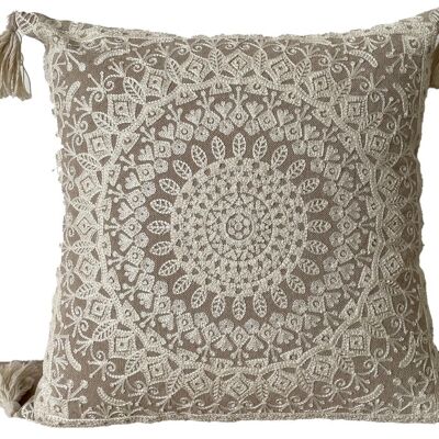 COTTON CUSHION 40X15X40 548 GR GR BEIGE TX205514