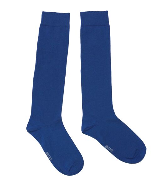 Knee Socks for Women >>Gentian<<  soft cotton