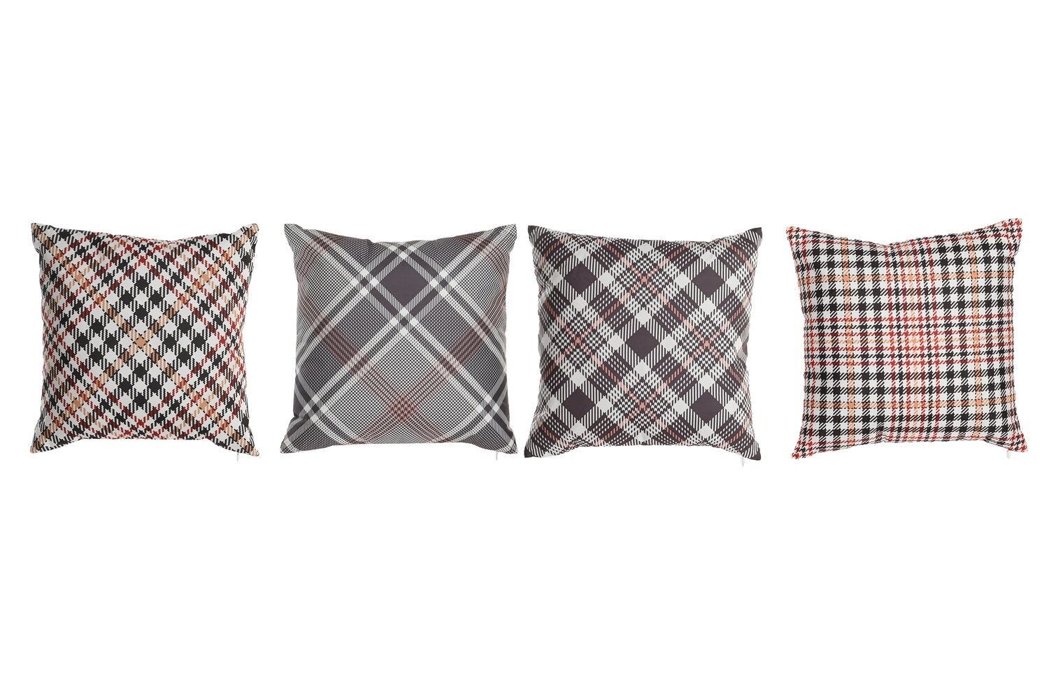 CUSCINO POLIESTERE 45X15X45 400 GR, QUADRI 4 ASSORTIMENTI. TX205811