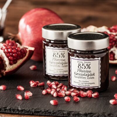 Plum and pomegranate extra jam 85% - 40 g