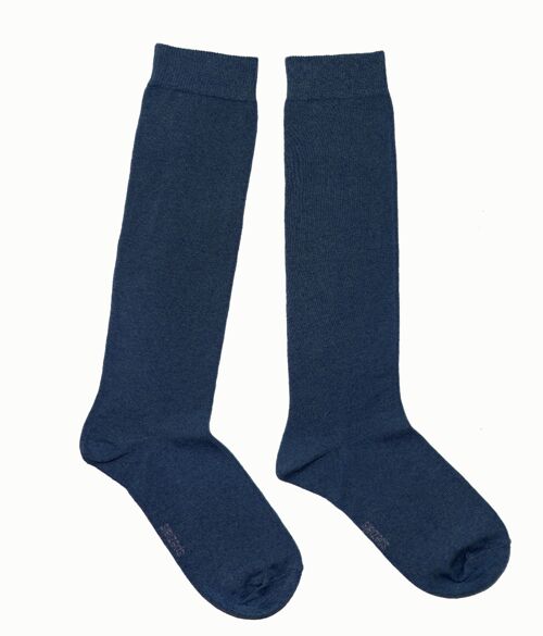 Knee Socks for Women >>Denim<<  soft cotton