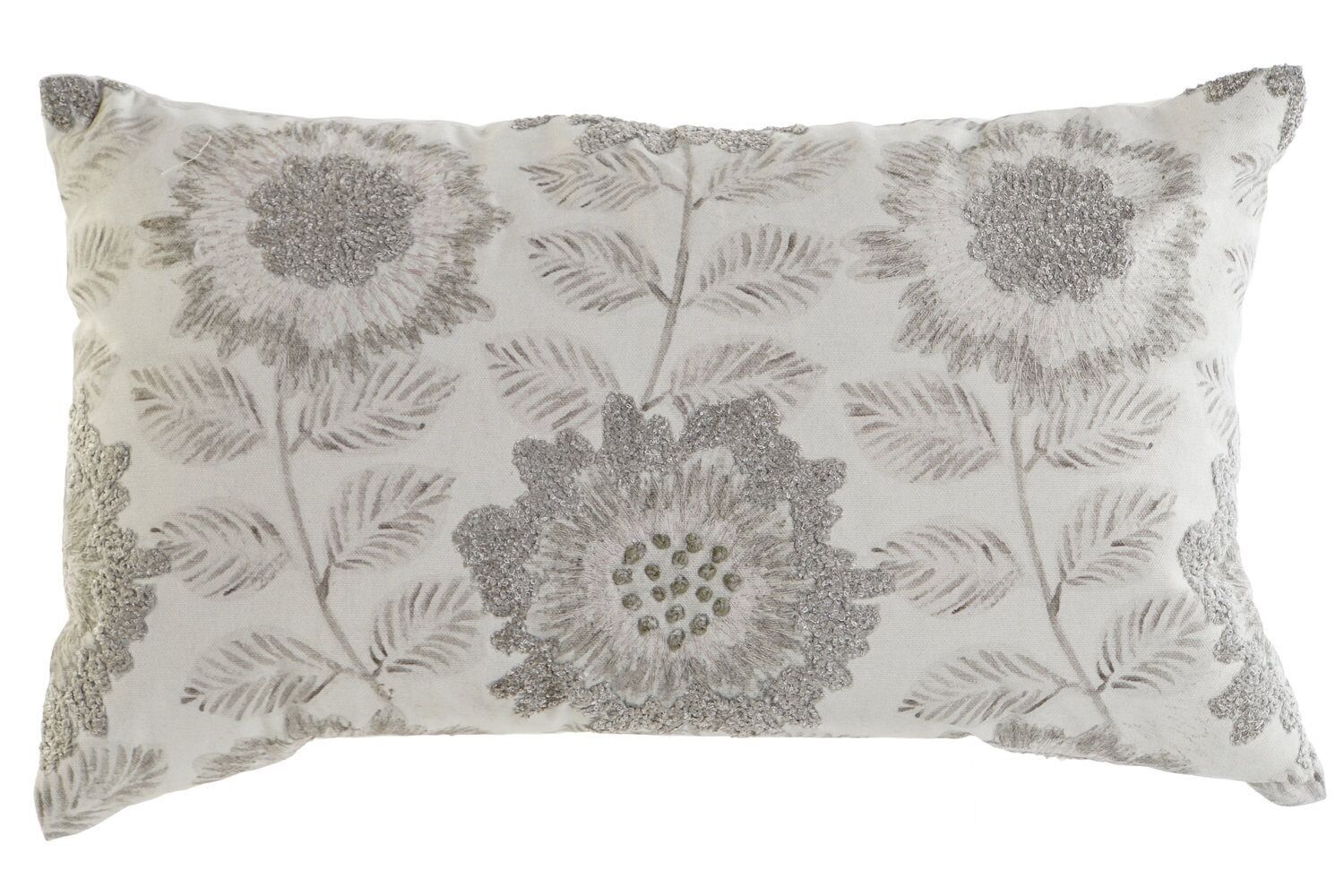 CUSCINO IN COTONE 50X15X30 400 GR, RICAMO MULTICOLORE TX207367