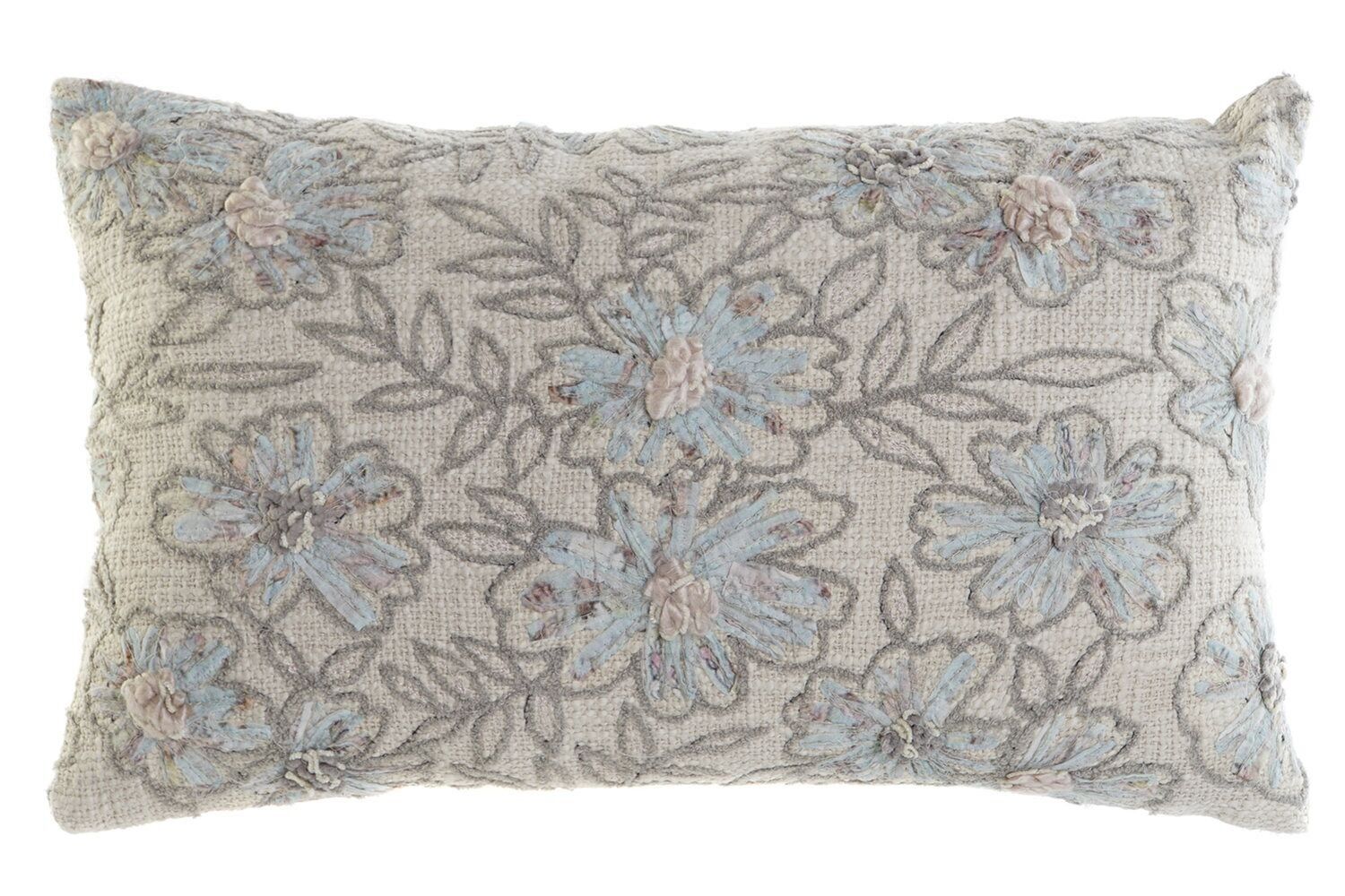 CUSCINO IN COTONE 50X15X30 400 GR, RICAMI 2 ASSORT. TX207373