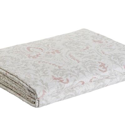 POLYESTER BEDSPREAD 180X260X1 285 GSM, EMBROIDERED FLORAL TX207520