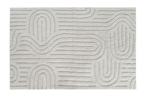 ALFOMBRA ALGODON 120X180X1,5 1950 GSM ARCOS CREMA TX207842