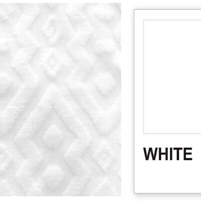 POLYESTER BLANKET 130X170X1 250 GSM. WHITE DIAMOND TX207972