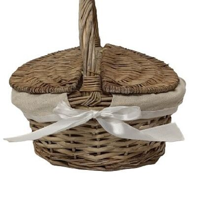 LINED PICNIC BASKET