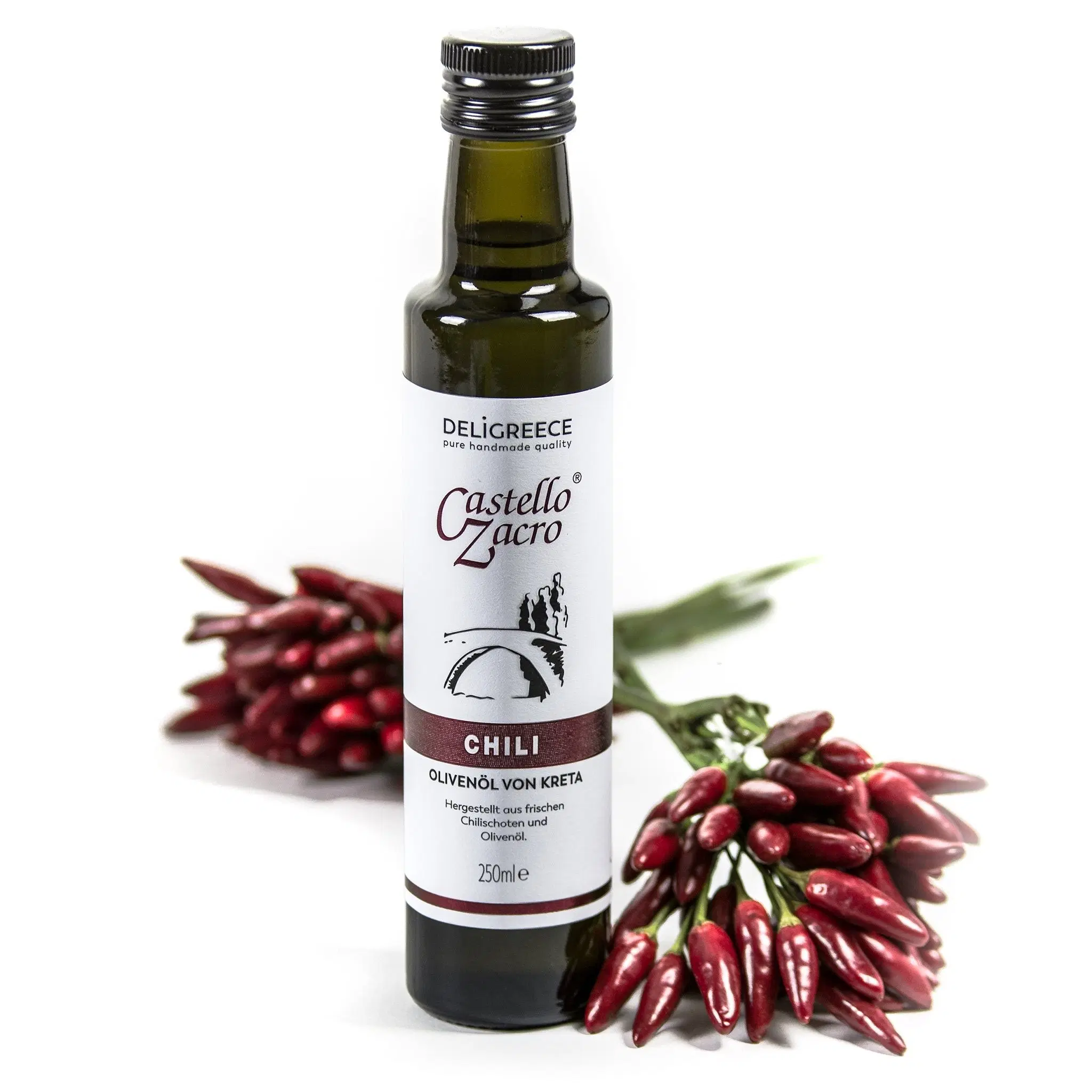 Buy wholesale Castello Zacro Chili Olive Oil - 250 ml
