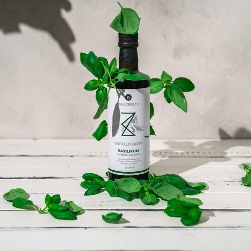 Castello Zacro Basilikum-Olivenöl - 250  ml