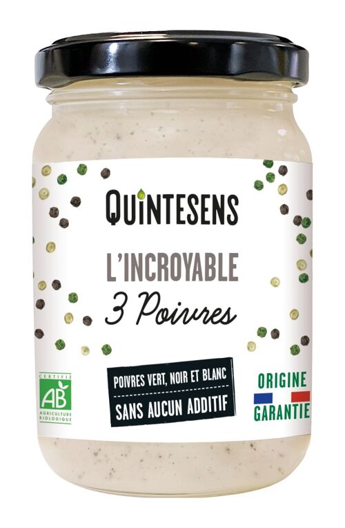 L'Incroyable Sauce aux 3 Poivres Bio, concoctée dans le Limousin