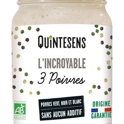 L'Incroyable Sauce aux 3 Poivres Bio, concoctée dans le Limousin