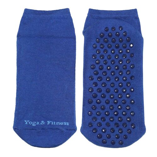 Non-slip Ankle Socks for Men >>Yoga & Fitness<< Cornflower Blue