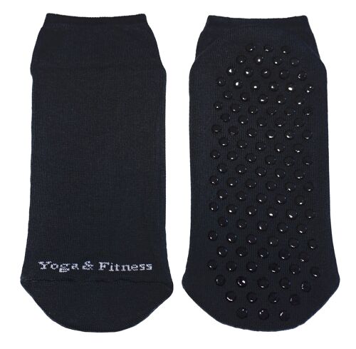 Non-slip Ankle Socks for Men >>Yoga & Fitness<< Black