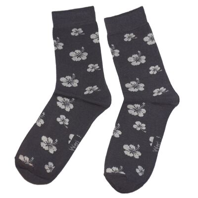 Socken für Damen >>Hibiskus<<