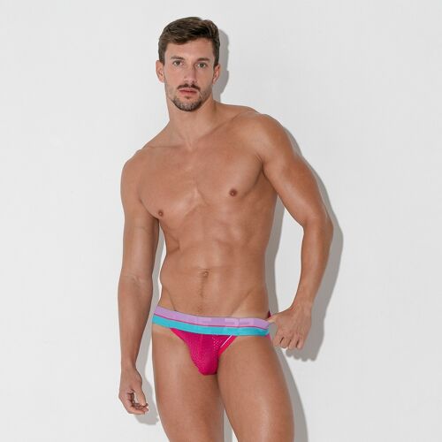 BRIGHT MESH JOCKSTRAP FUCHSIA