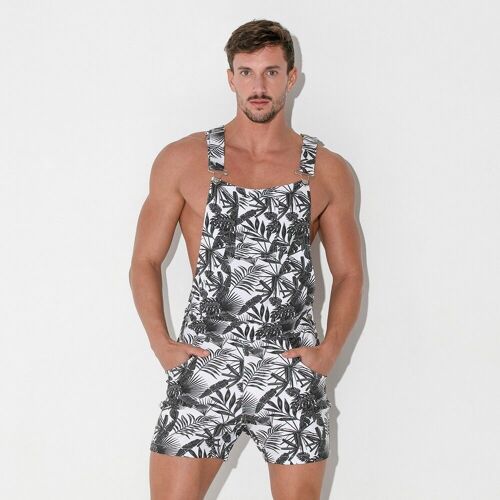 SHORT OVERALLS CHARCOAL