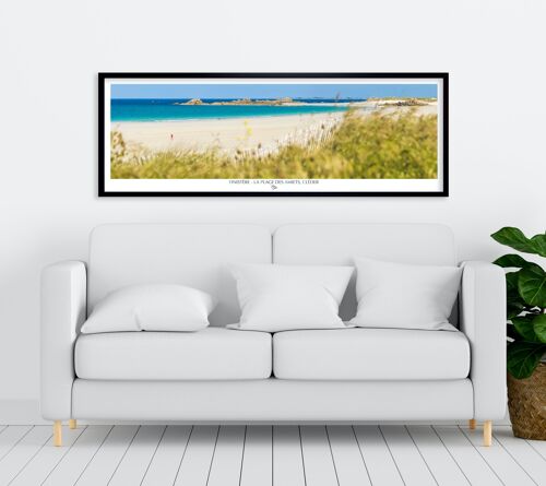 Affiche 50 x 150 cm - La Plage des Amiets, Cléder, Finistère