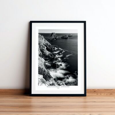 Affiche 50 x 70 cm - Les Tas de Pois, Presqu'île de Crozon