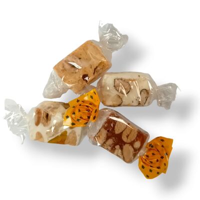 Verschiedene Nougat-Papillote-Beutel 280g