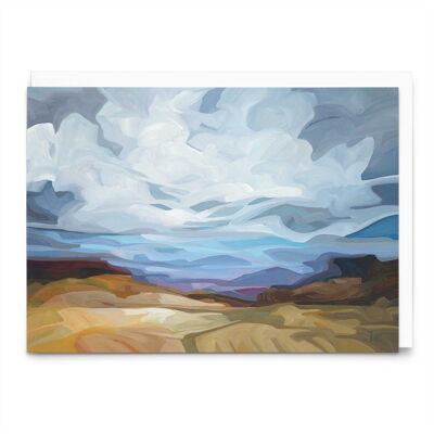 Artist greeting card | Early sunset landscape | Notecards