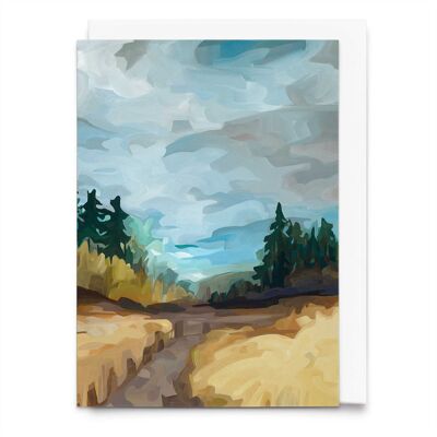 Artist greeting card | Summer Abstract landscape | Notecards