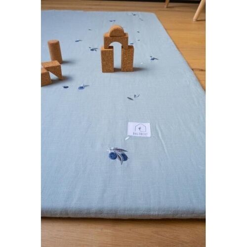 tapis de jeu lin myrtille