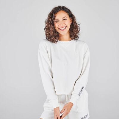 Ecrufarbenes Frida-Sweatshirt