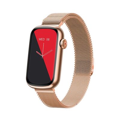 SW032MRG – Smarty2.0 Connected Watch – Milanaise-Stahlarmband – Chrono, Foto, Herzfrequenz, Blutdruck, Kurslayout