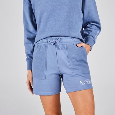 Blaue Frida-Shorts