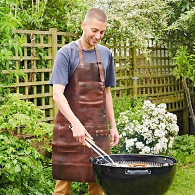 Dark Brown Leather Apron