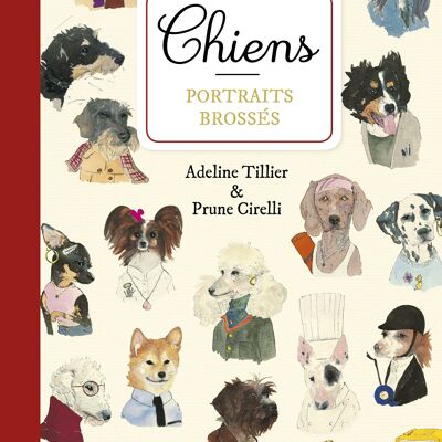 Illustrated album - Dogs, brushed portraits