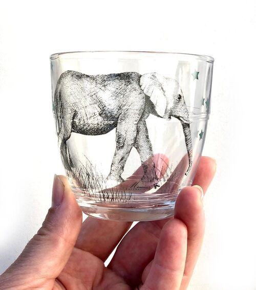 vaisselle enfants, Verre enfant Maman éléphant