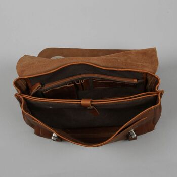 Sac cartable Romain Marron 5